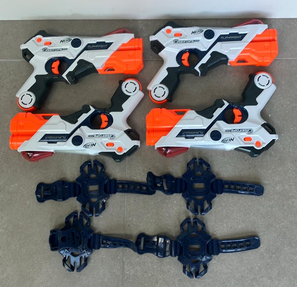 Nerf laser ops pro (4 stuks), Ophalen of Verzenden, Zo goed als nieuw