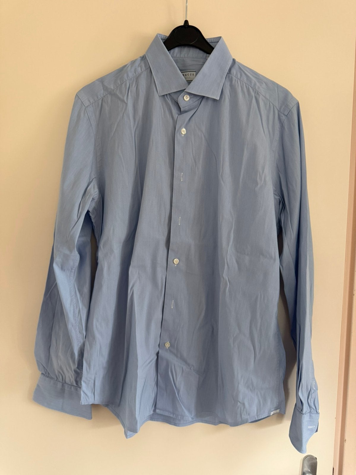 Xacus Overhemd - Lichtblauw - Maat 16 1/2 (42) - Nieuwstaat, Kleding | Heren, Overhemden, Verzenden, Zo goed als nieuw, Blauw