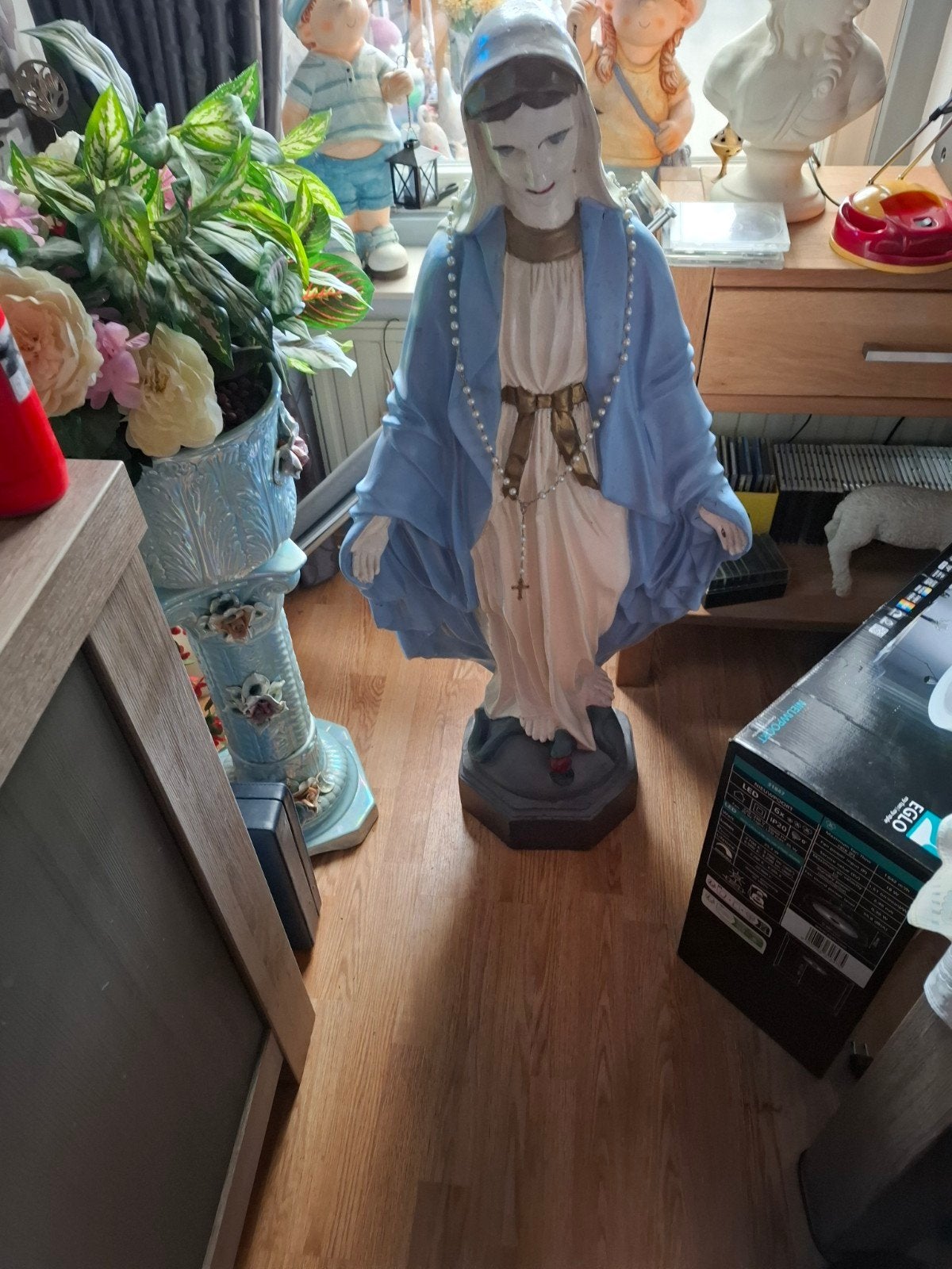 Heilige Maria Kerkbeeld 115cm hoog moet weg, Antiek en Kunst, Antiek | Religie, Ophalen of Verzenden