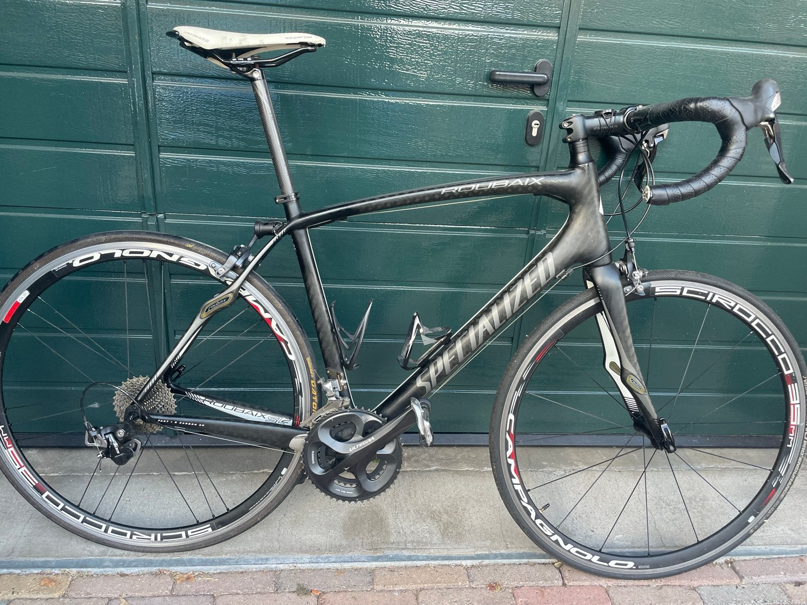 Specialized Roubaix 2012 met Ultegra en Campagnolo wielen, 28 inch, Gebruikt, Velgrem, Meer dan 20 versnellingen