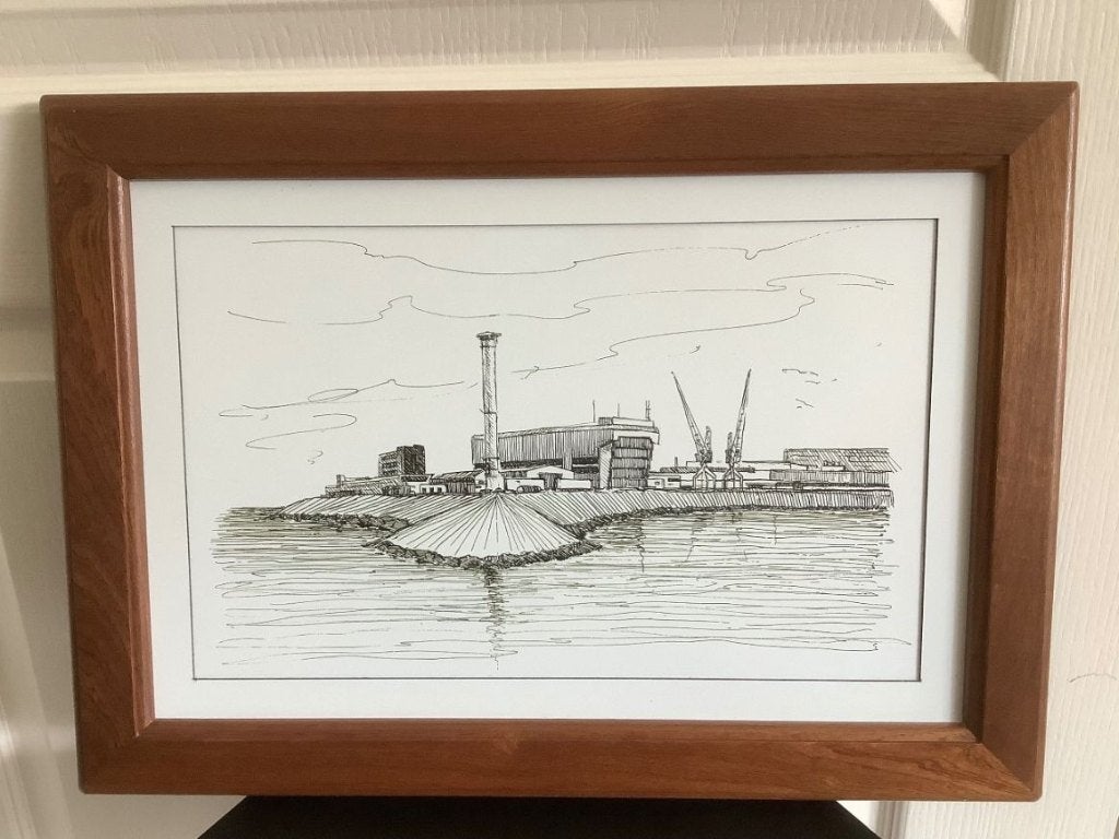 Ets van Nieuwe haven Den Helder (Marine), Antiek en Kunst, Ophalen of Verzenden, Ets