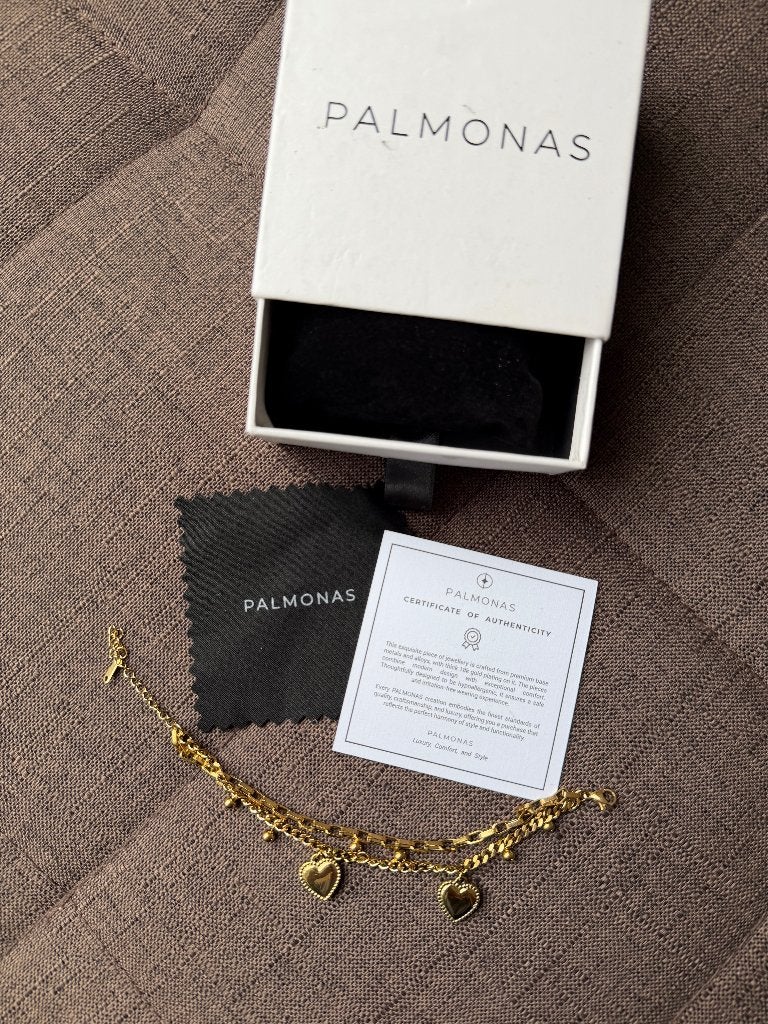 Palmonas Hearts All Over Golden Bracelet, Ophalen of Verzenden, Nieuw, Goud, Goud