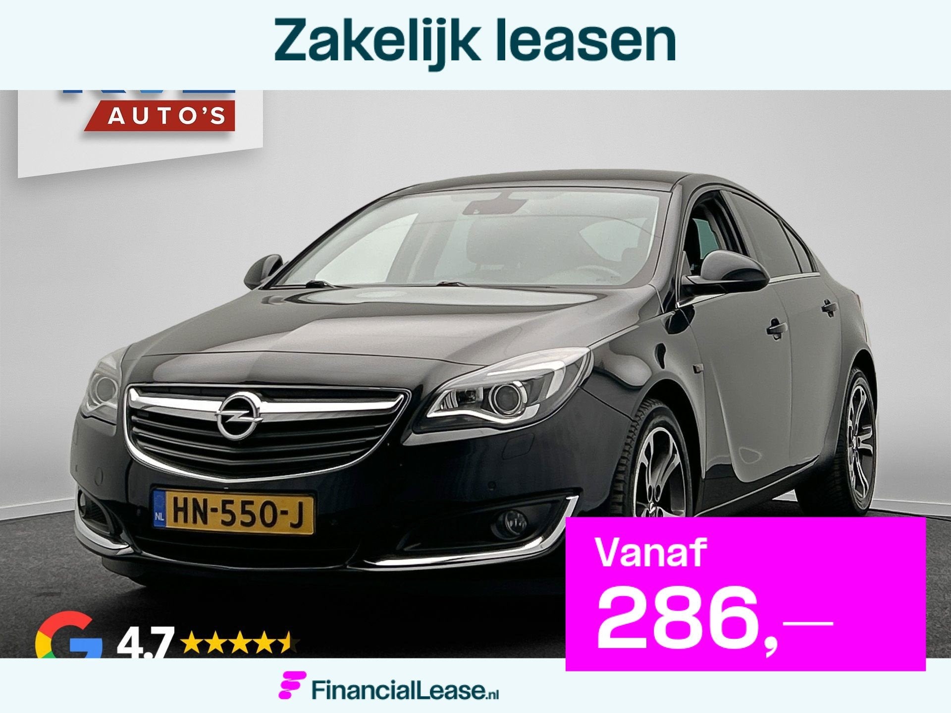 Opel Insignia 1.6 T Business+ Automaat | Carplay | Leder | N, Gebruikt, Euro 6, 4 cilinders, Zwart