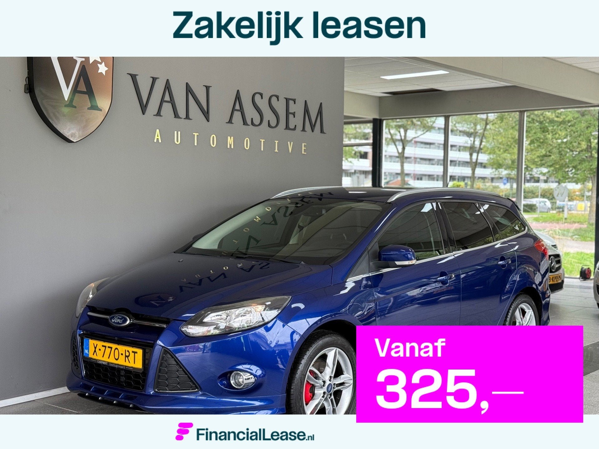 Ford Focus Wagon 1.0 EcoBoost Edition Plus, Euro 5, 125 pk, Gebruikt, Blauw
