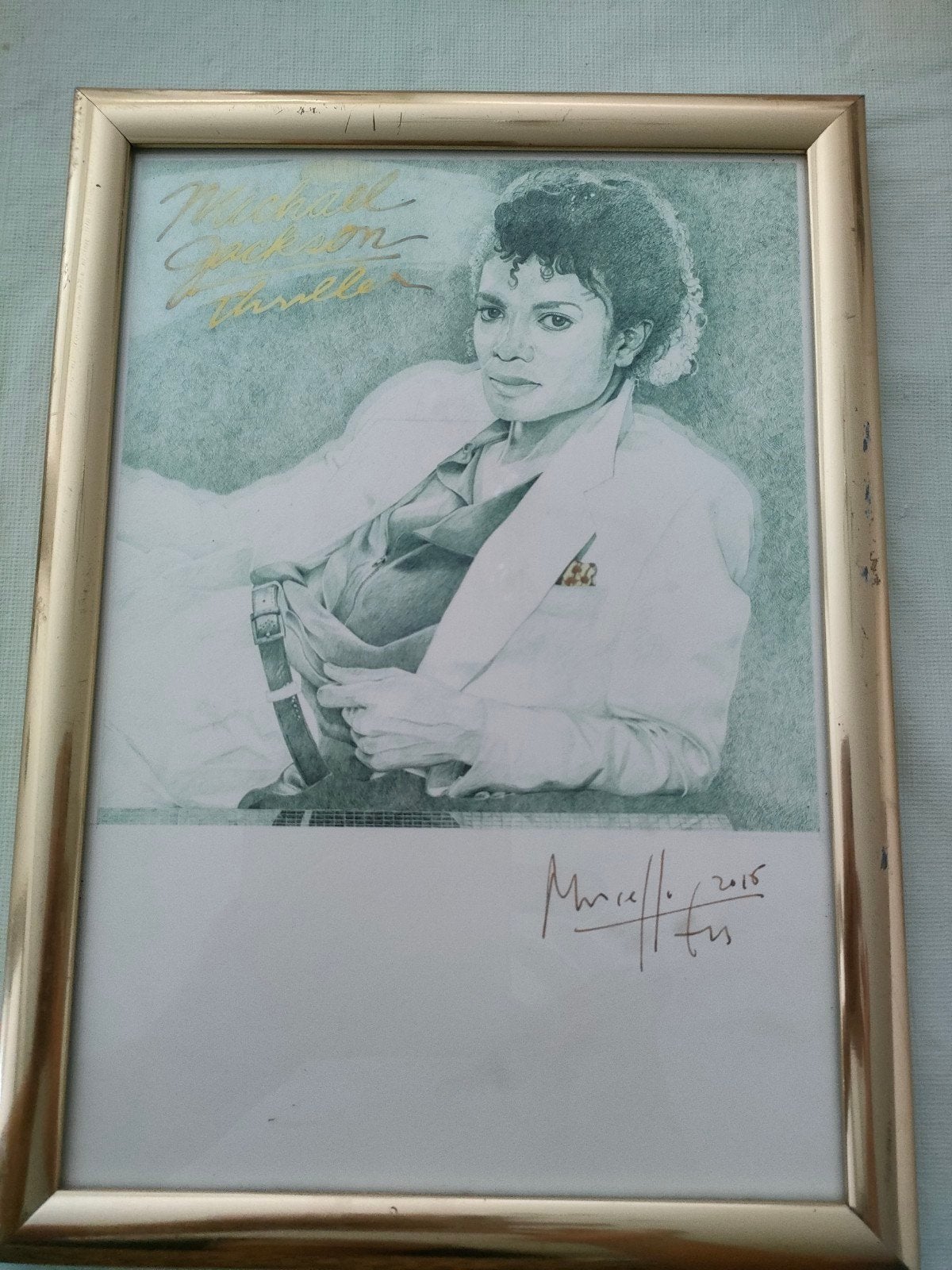 Michael Jackson Tekening - Marcellos Art Factory, Ophalen, Tekening, Potloodtekening, Gesigneerd