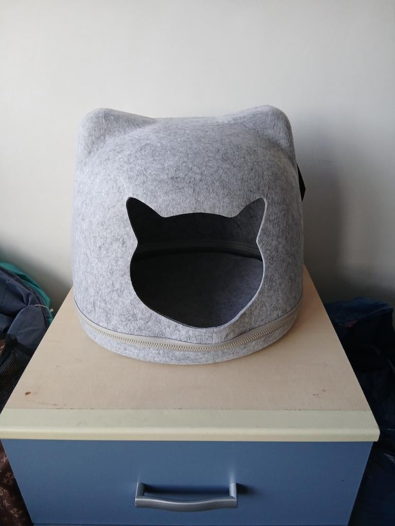 Leuke katten slaap mandje, Dieren en Toebehoren, Ophalen of Verzenden, Nieuw, Vilt