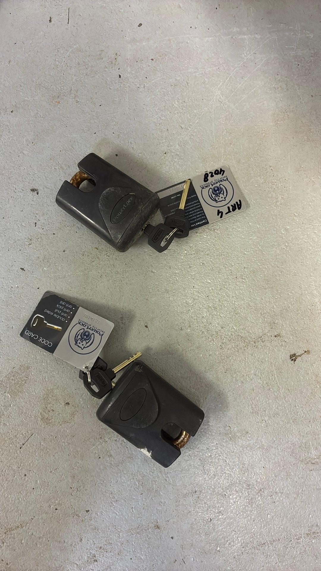 Doublelock slot met reservesleutel en security card, 10€ ps, Auto diversen, Ophalen of Verzenden, Gebruikt