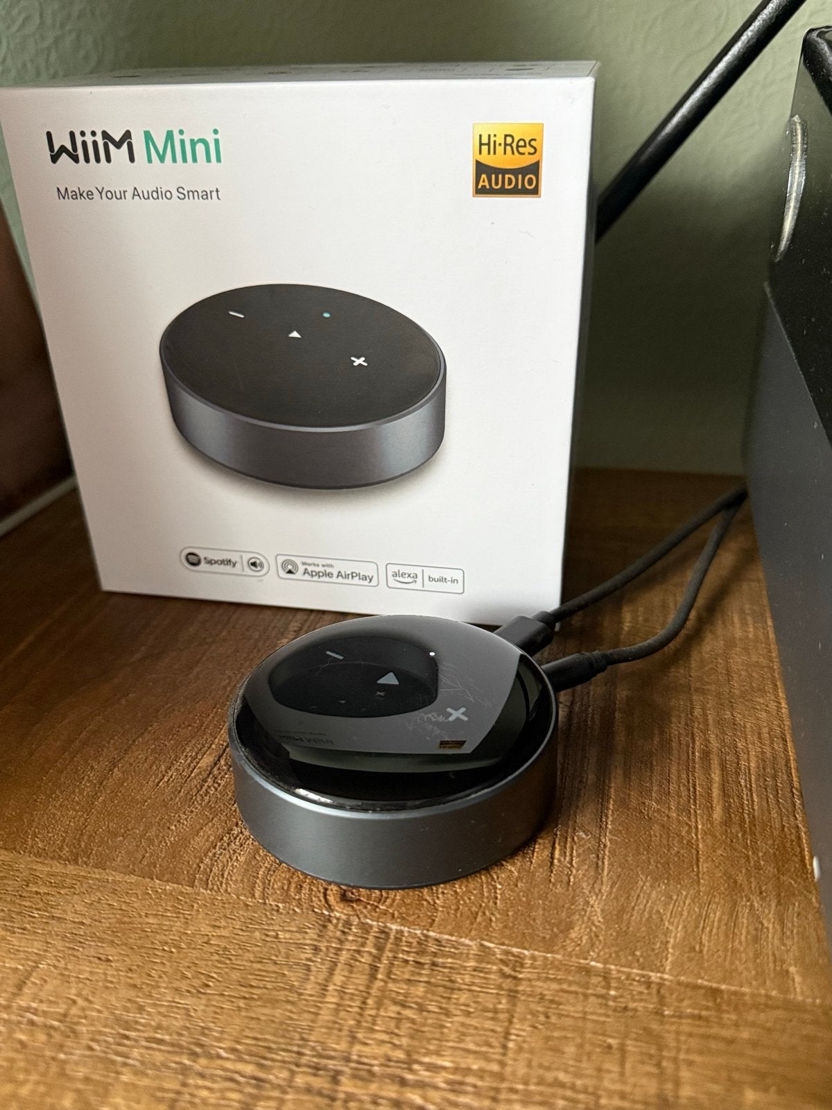 WiiM Mini Hi-Res Audio Streamer - Maak je audio slim, Audio, Tv en Foto, Ophalen of Verzenden, Zo goed als nieuw, Optische audio