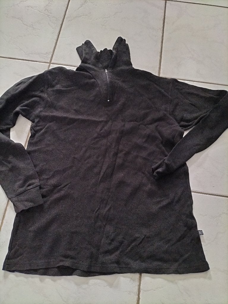 Zwarte pully met rits maat XL (zgan), Ophalen of Verzenden, Zo goed als nieuw, Maat 46/48 (XL) of groter, Jack