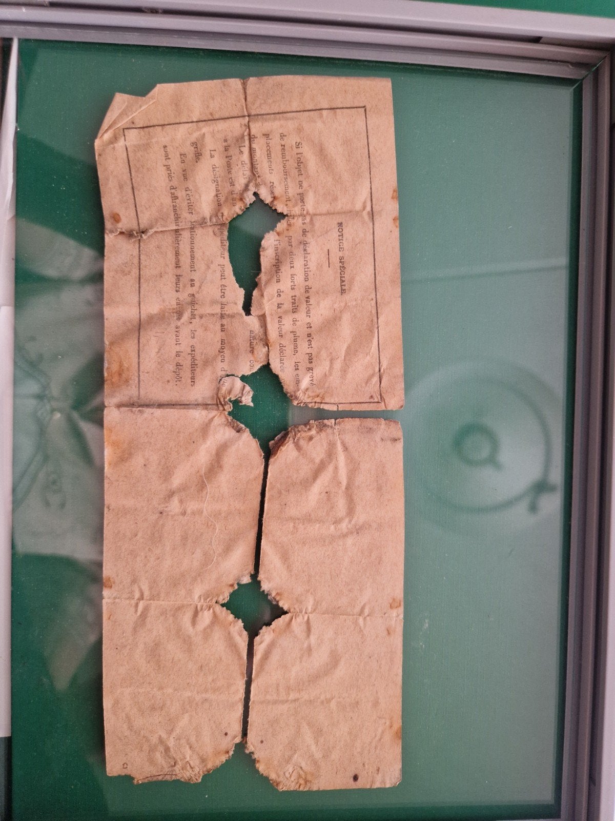 Oud Frans postkantoor formulier uit 1930 - Zeldzaam, Ophalen, 1920 tot 1940, Buitenland, Knipsel(s)