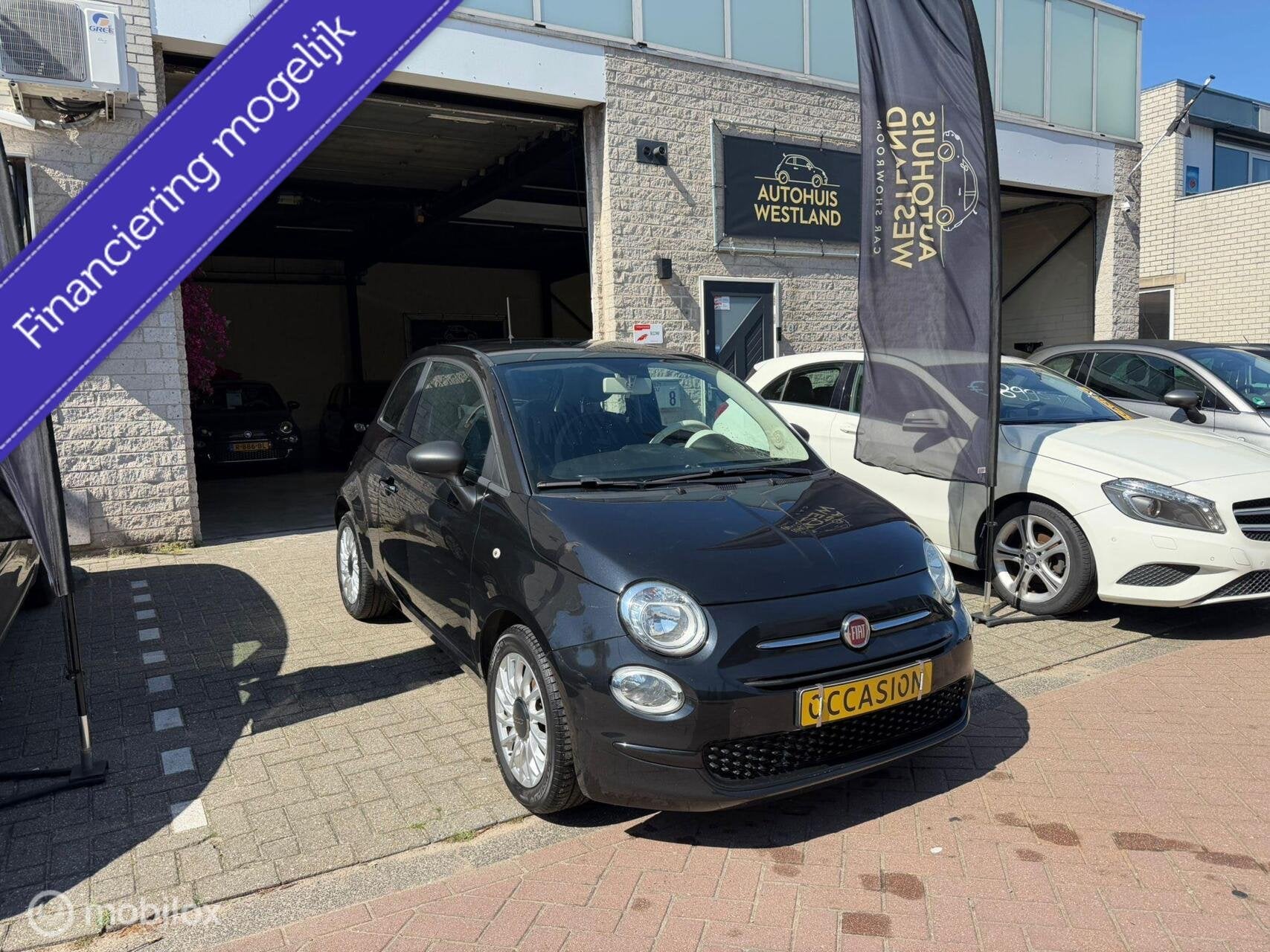 Fiat 500 1.2 Lounge, Auto's, Voorwielaandrijving, Gebruikt, 4 cilinders, Lichtsensor