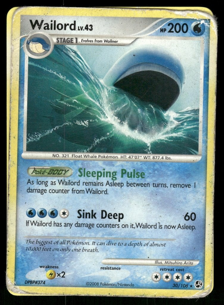 Wailord 30/106 - Great Encounters (EX), Verzenden, Gebruikt