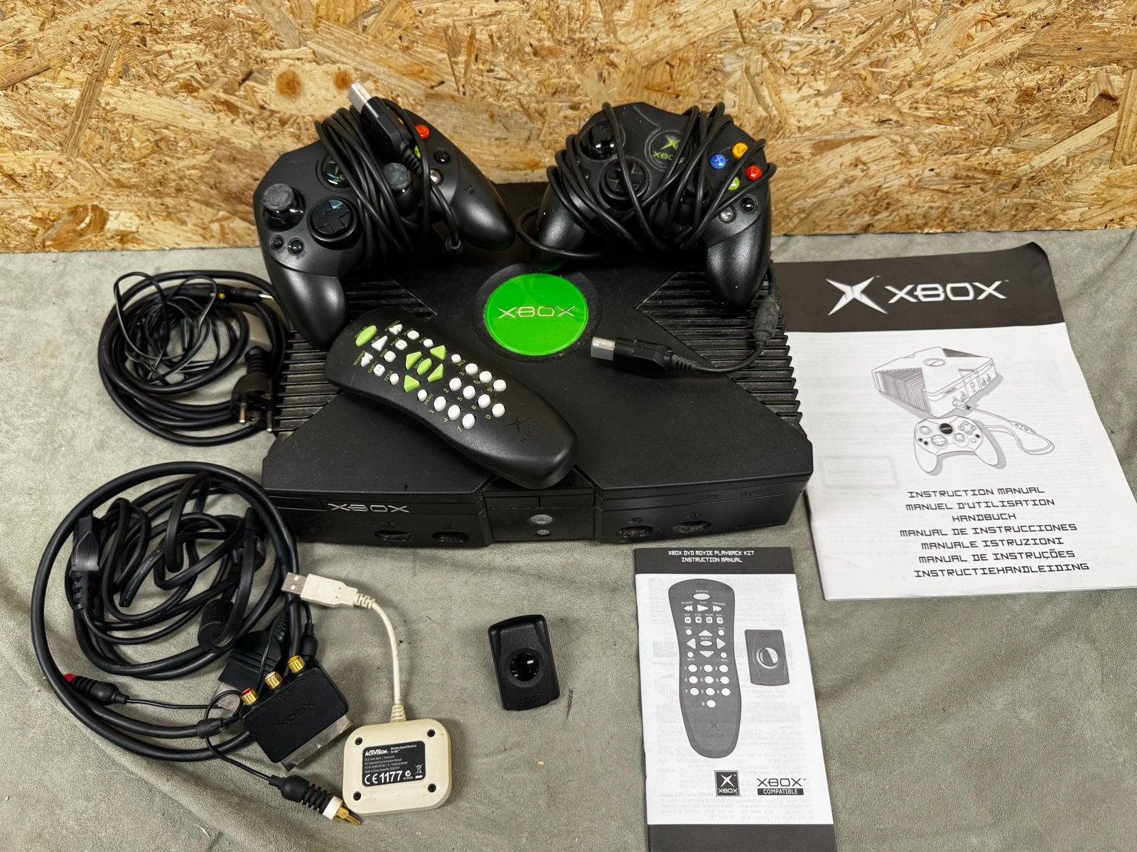 Originele Classic Xbox Console Complete Set + 2 Controllers, Gebruikt, Met 2 controllers, Ophalen of Verzenden, X