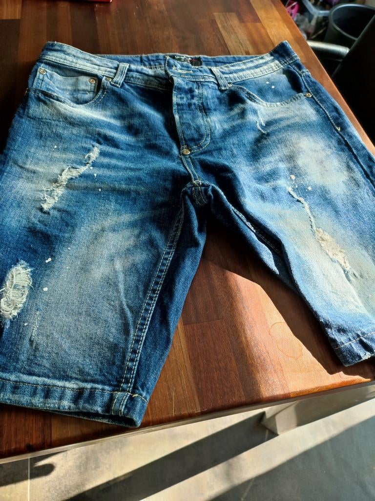 Uniqplay Milano Italy Jeans Shorts - maat 30, Ophalen of Verzenden, Blauw, W33 - W34 (confectie 48/50), Uniqplay Milano Italy
