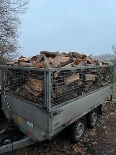 Droog eiken haardhout, kachelhout, stookhout, brandhout,, 3 tot 6 m³, Verzenden, Eikenhout, Blokken