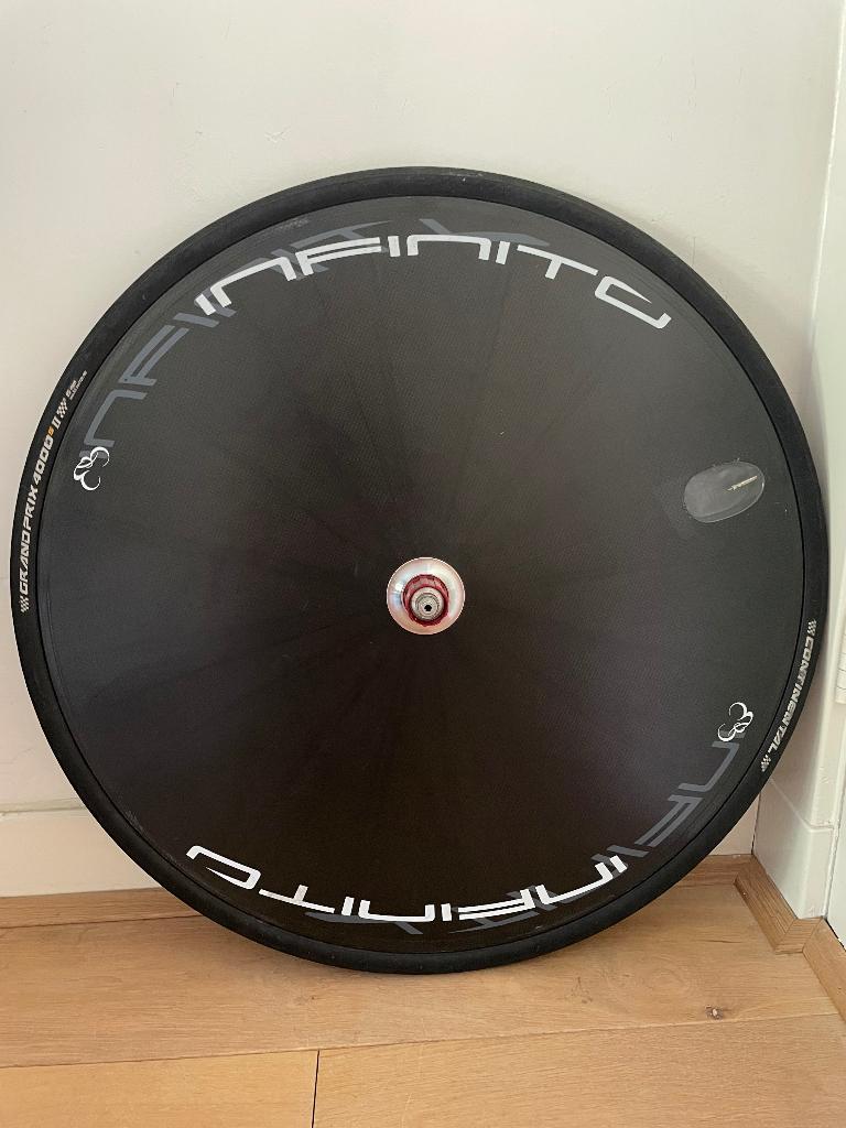 Disc wiel, dicht achterwiel, tijdritwiel, Infinito, Zo goed als nieuw, Tijdrit-/triatlonfiets, Carbon