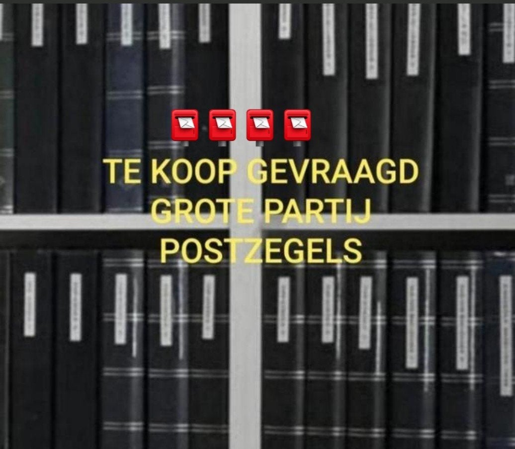 gevraagd grote  postzegels partij auto vol nalatenschap, Ophalen, Nederland en Buitenland