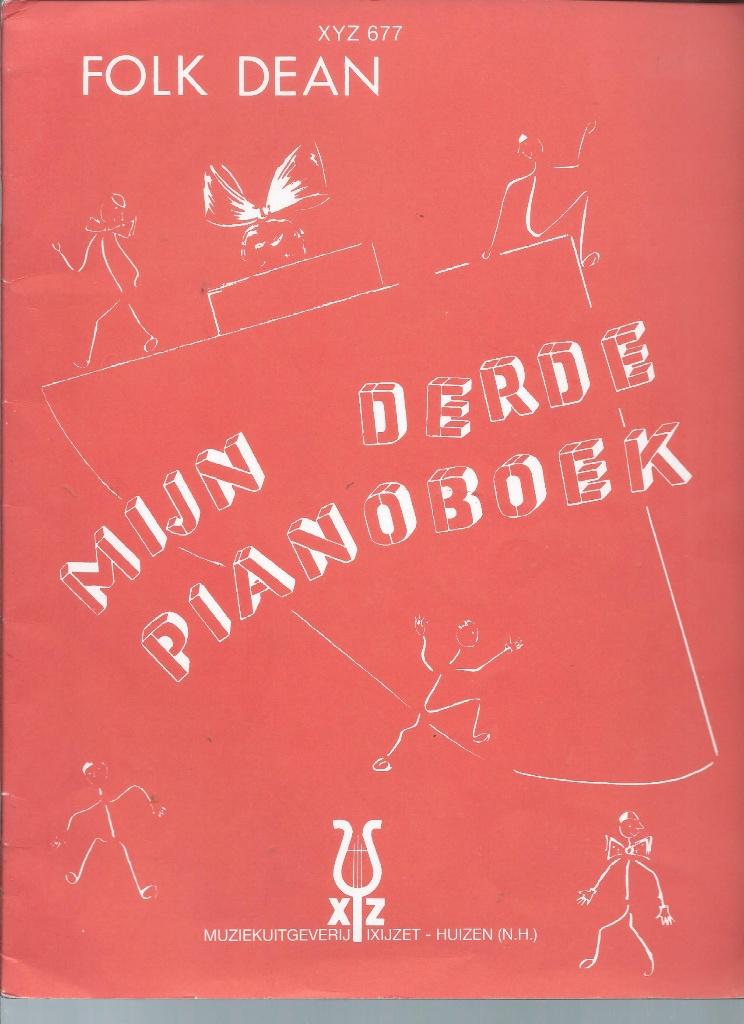 Folk Dean Mijn derde (3e) pianoboek, Muziek en Instrumenten, Bladmuziek, Gebruikt, Les of Cursus, Ophalen of Verzenden, Piano