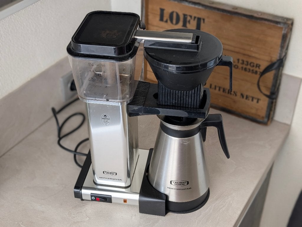 Moccamaster - Koffiezetapparaat met Thermoskan, Witgoed en Apparatuur, Koffiezetapparaten, Koffiemachine, Gemalen koffie, Ophalen of Verzenden