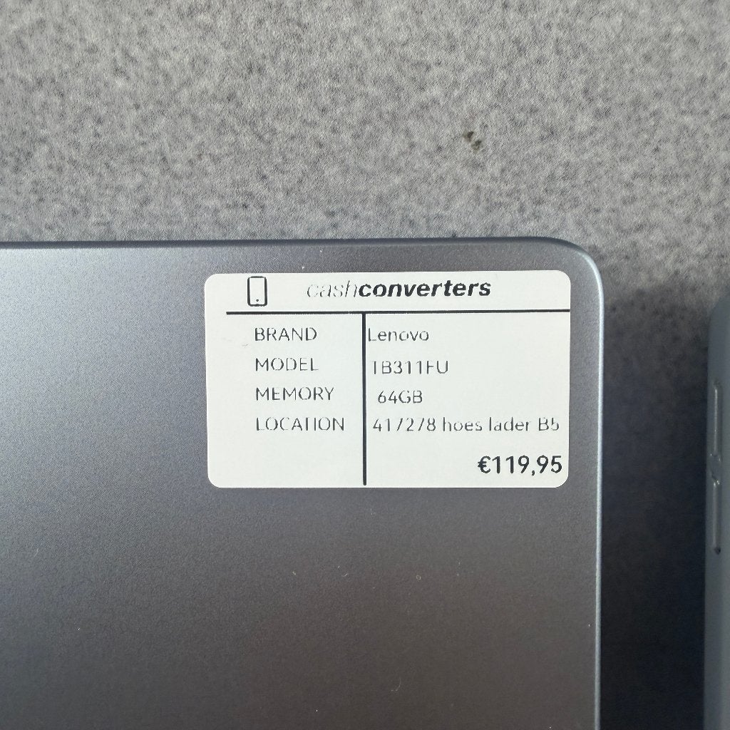 Lenovo Tab | TB311FU | 64GB | hoes en lader | 417278, Computers en Software, 10 inch, Lenovo tab, Ophalen of Verzenden, Zo goed als nieuw