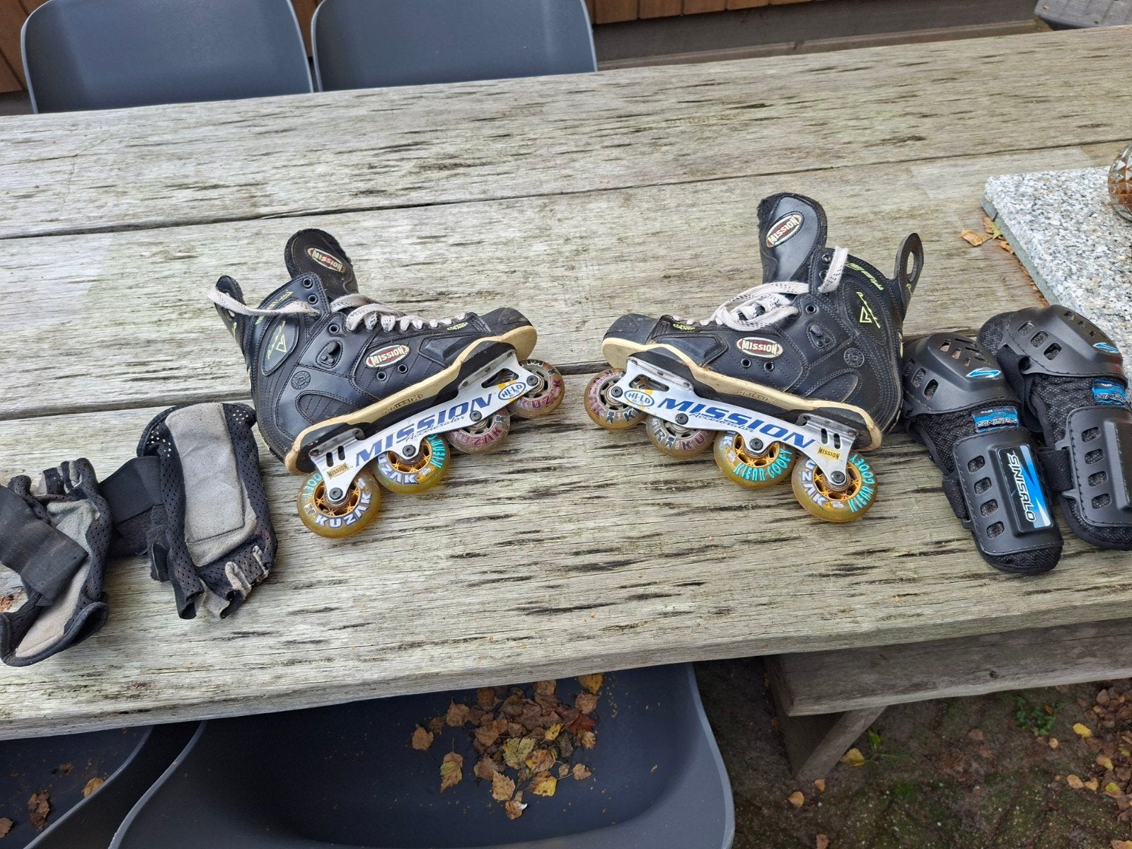 Mission Accelerator Hi-Lo inline skates met bescherming, Ophalen, Gebruikt, Overige typen, Overige merken