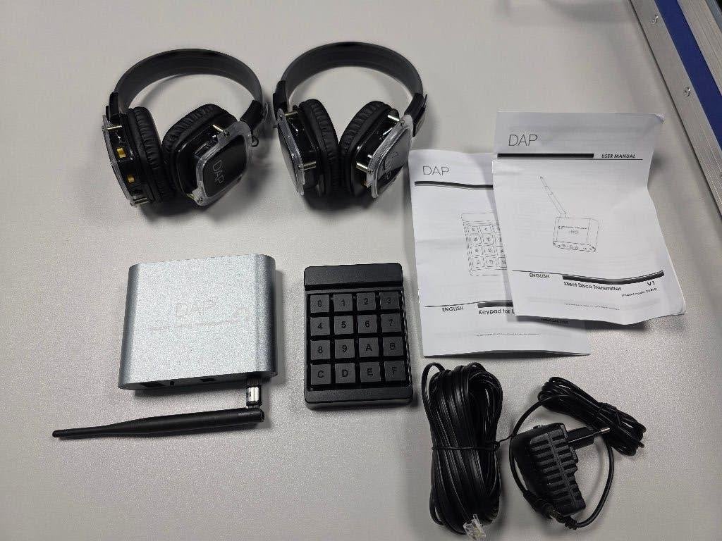 DAP audio silent disco set, Ophalen of Verzenden, Zo goed als nieuw, Overige merken