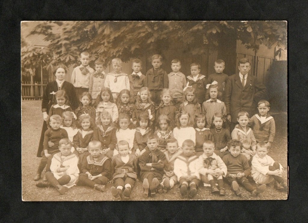 Foto Middelburg Leerschool Klassenfoto 1916., Foto, Ophalen of Verzenden, Zo goed als nieuw, Voor 1940