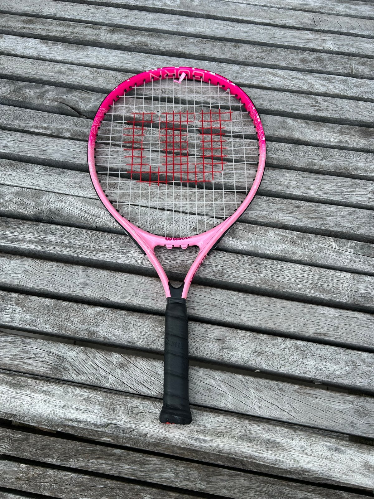 Wilson Burn Pink 21 tennisracket voor kinderen, Ophalen, Gebruikt, Racket, Wilson
