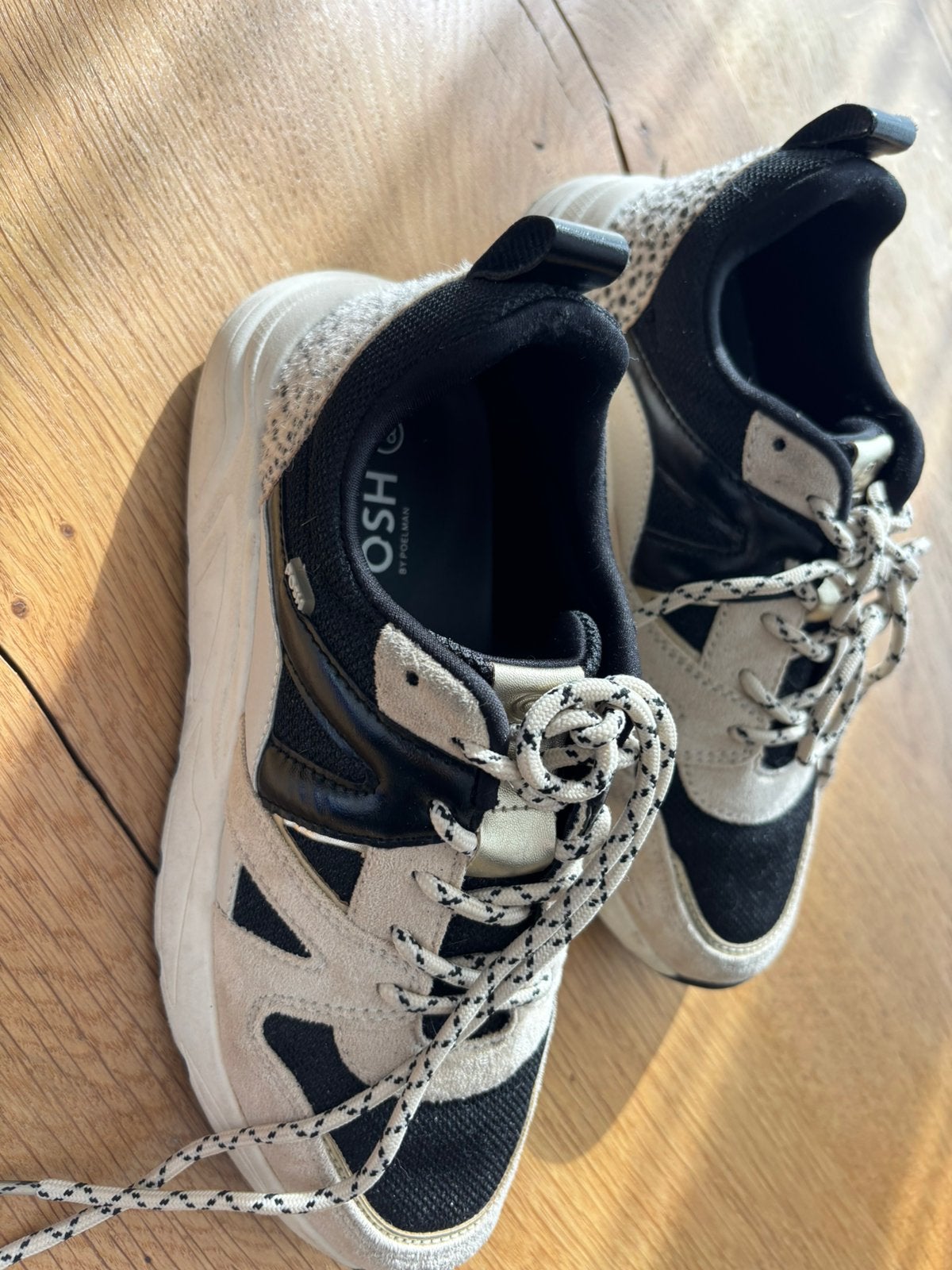 Posch dames gyp maat 38, Ophalen, Zo goed als nieuw, Zwart, Sneakers of Gympen