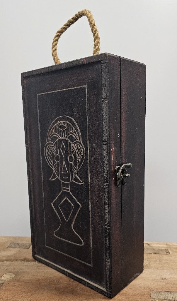 LEUKE BROCANTE HOUTEN WIJNKOFFER, Ophalen of Verzenden, Gebruikt, Frankrijk, Overige typen