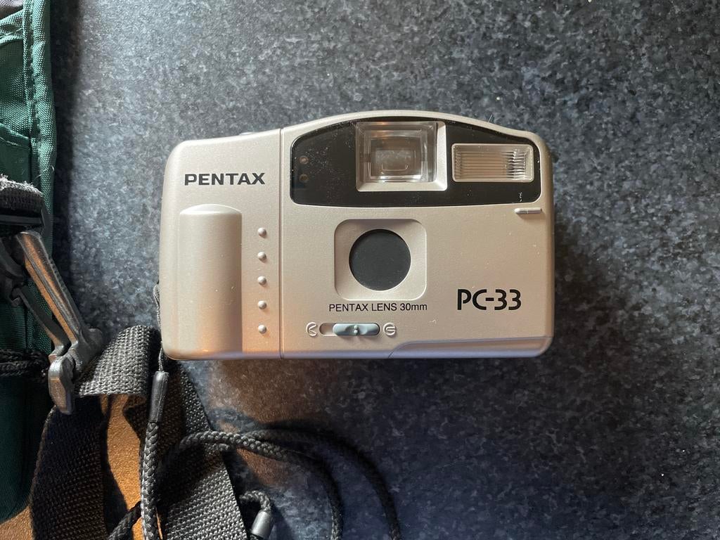 Pentax PC-33 Compact Camera met Tasje, Ophalen of Verzenden, Gebruikt, Compact, Pentax