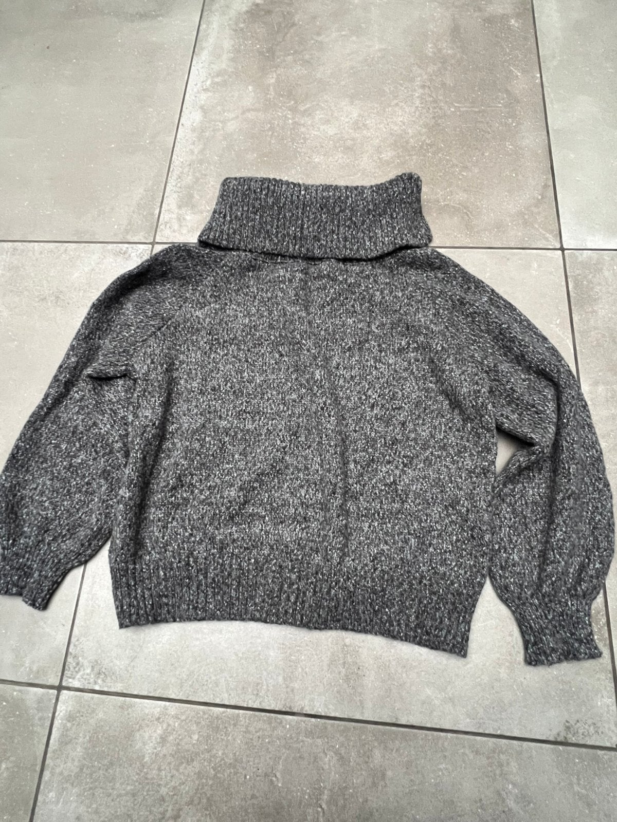 SHEIN DIKKE GRIJZE WOLLEN TRUI COLTRUI MAAT L NIEUW, Ophalen of Verzenden, Zo goed als nieuw, Maat 42/44 (L), Grijs