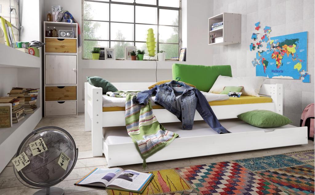 Toby 1-persoonsbed - 90x200 - Wit, Niet ingevuld, Niet ingevuld, Niet ingevuld