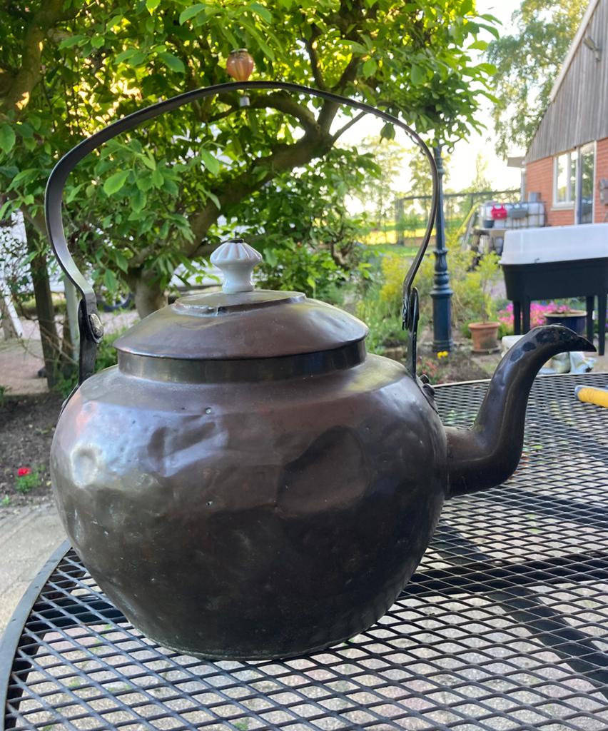 Koperen ketel met tuit, Ophalen of Verzenden