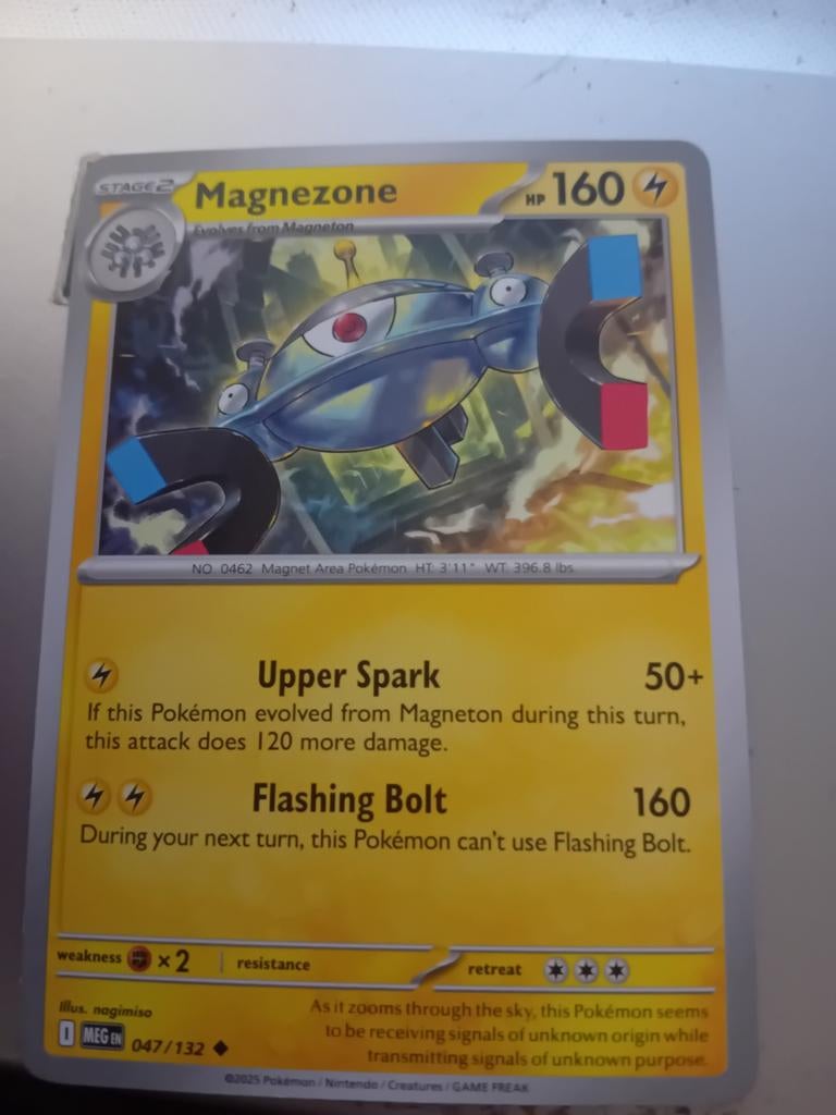 Magnezone Pokémon Kaart - 047/132 - 2023, Ophalen of Verzenden, Zo goed als nieuw, Losse kaart