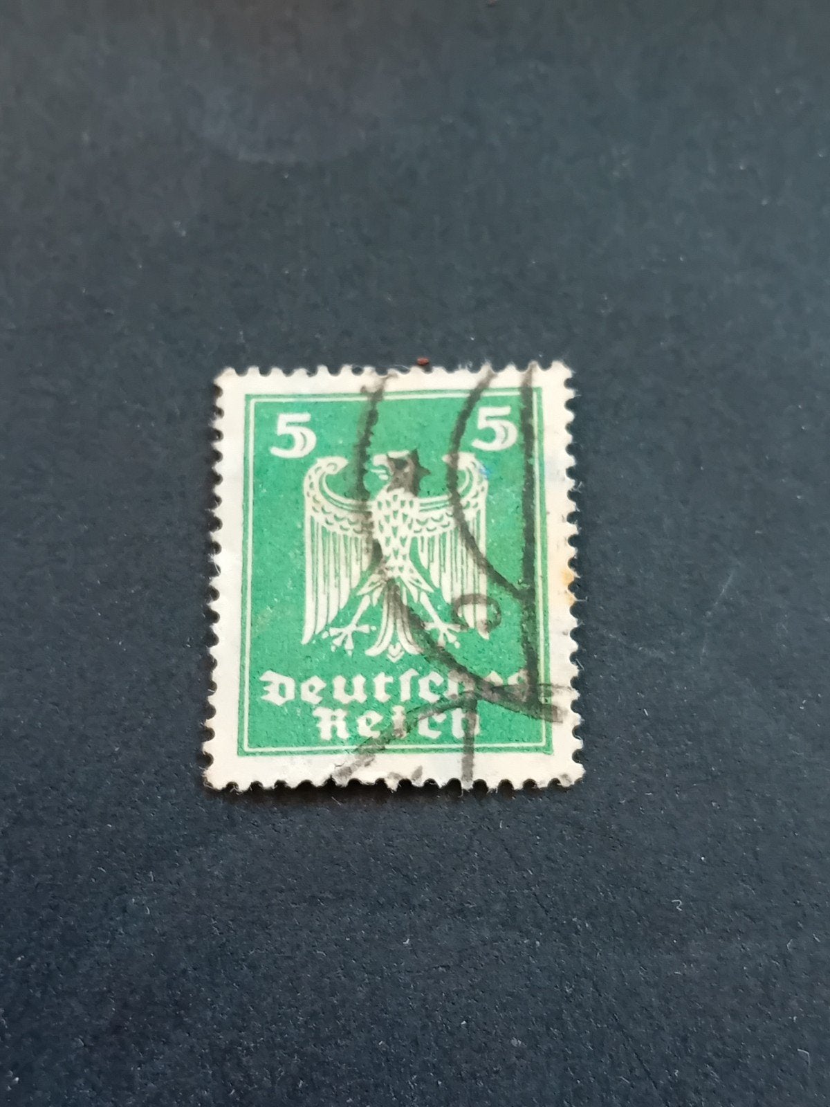 Zeldzame Duitse Rijk postzegel 5 Pfennig, gestempeld, Postzegels en Munten, Ophalen of Verzenden, Duitse Keizerrijk
