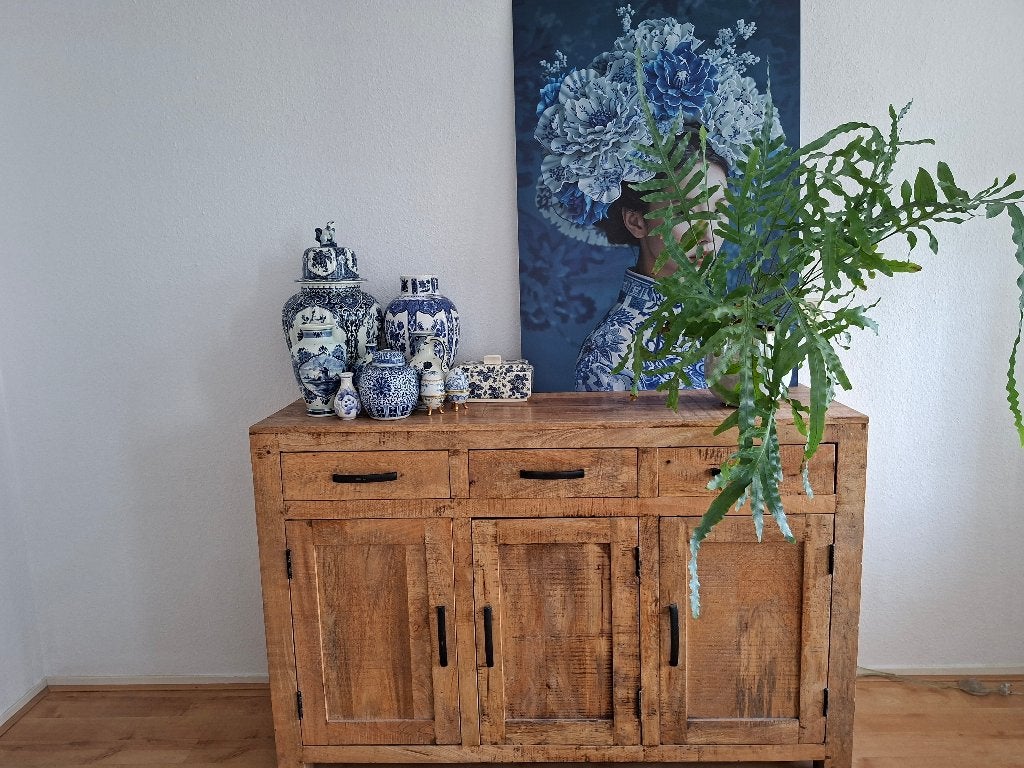 Dressoir, Ophalen, 100 tot 150 cm, Zo goed als nieuw, 25 tot 50 cm