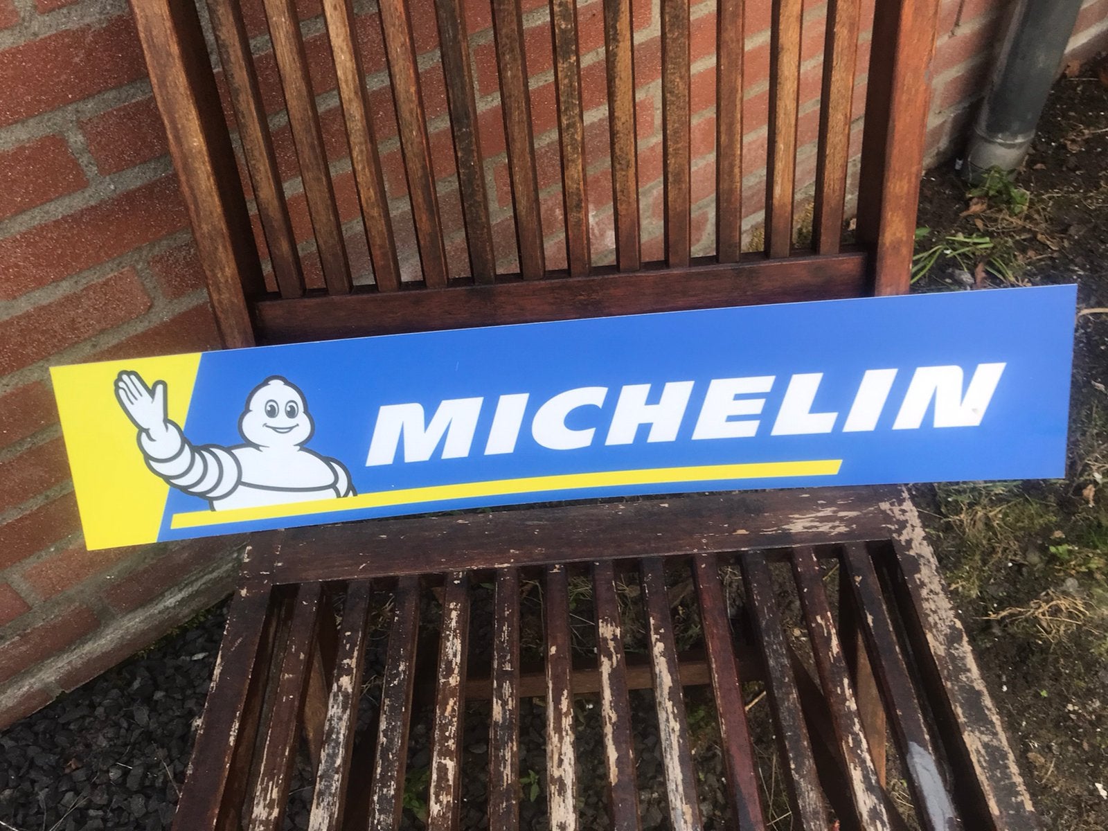 MICHELIN banden reclamebord, Verzamelen, Ophalen of Verzenden, Gebruikt, Reclamebord