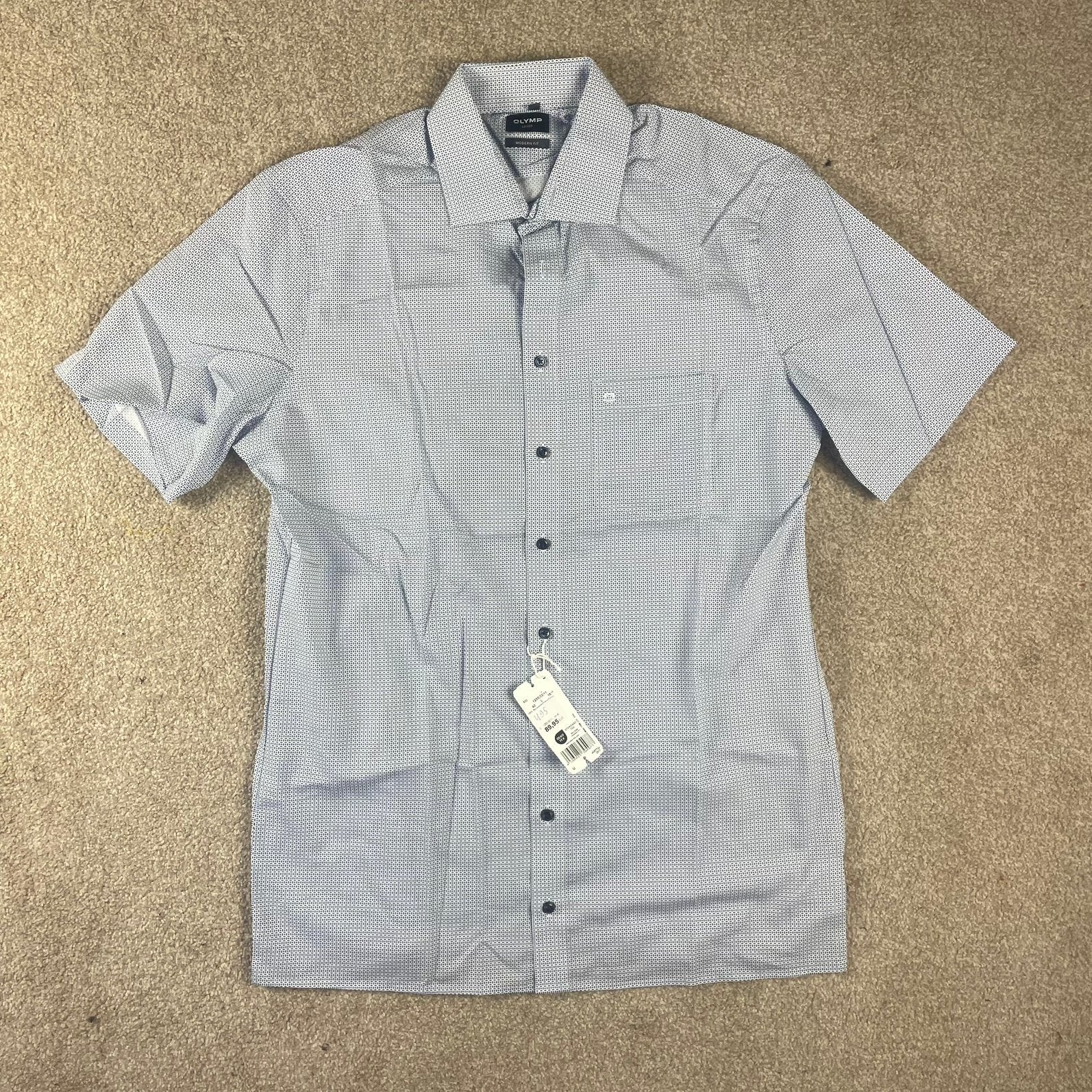 Olymp NIEUWE overhemd shirt met korte mouwen maat L, ., Nieuw, Ophalen of Verzenden, .