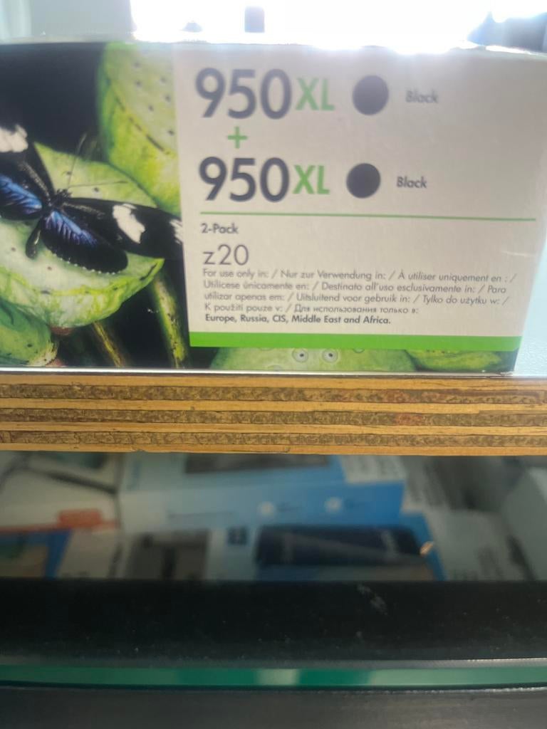 HP 950XL Zwarte Inktcartridge 2-Pack, Ophalen of Verzenden, Nieuw, Cartridge