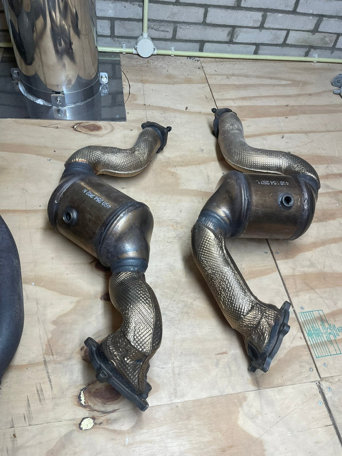 Originele downpipes katalysatoren Rs6 Rs7 S6 S7 C7 C7.5, Ophalen of Verzenden, Audi
