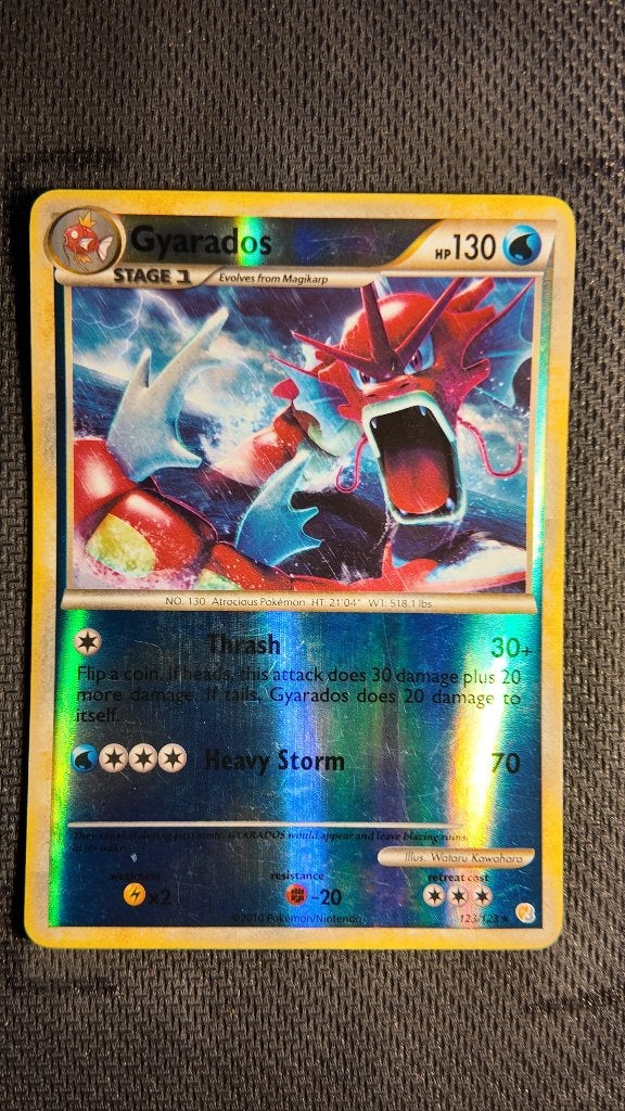 Gyarados 123 HeartGold & SoulSilver | Pokemon kaart, Ophalen, Zo goed als nieuw, Losse kaart, Foil