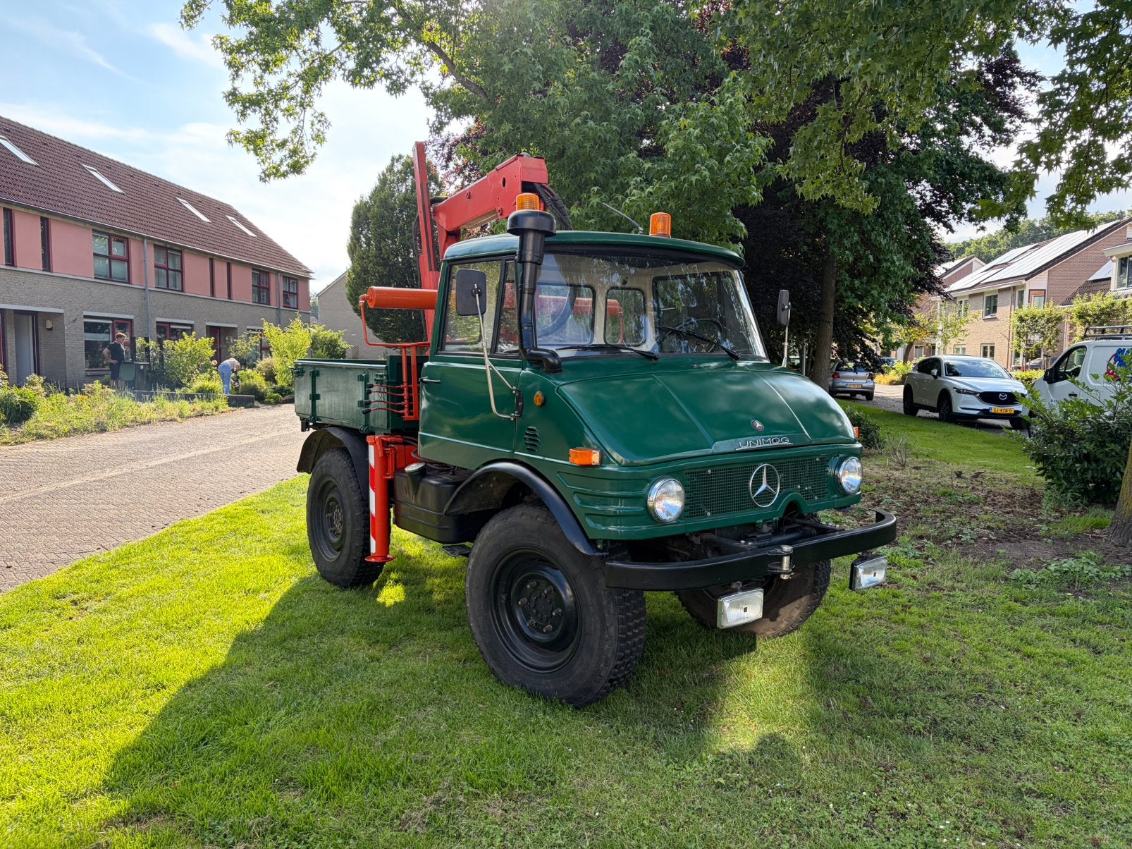 UNIMOG 421 – Hiab Kraan – Orig. NL – Topstaat!, Zakelijke goederen, Agrarisch | Werktuigen, Ophalen