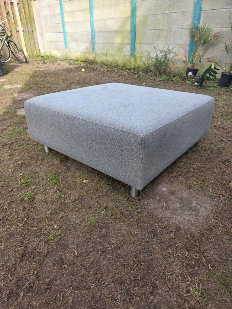 Comfortabel hondenbankje - grijs stof, Gebruikt, Vierkant, Stof, 75 tot 100 cm