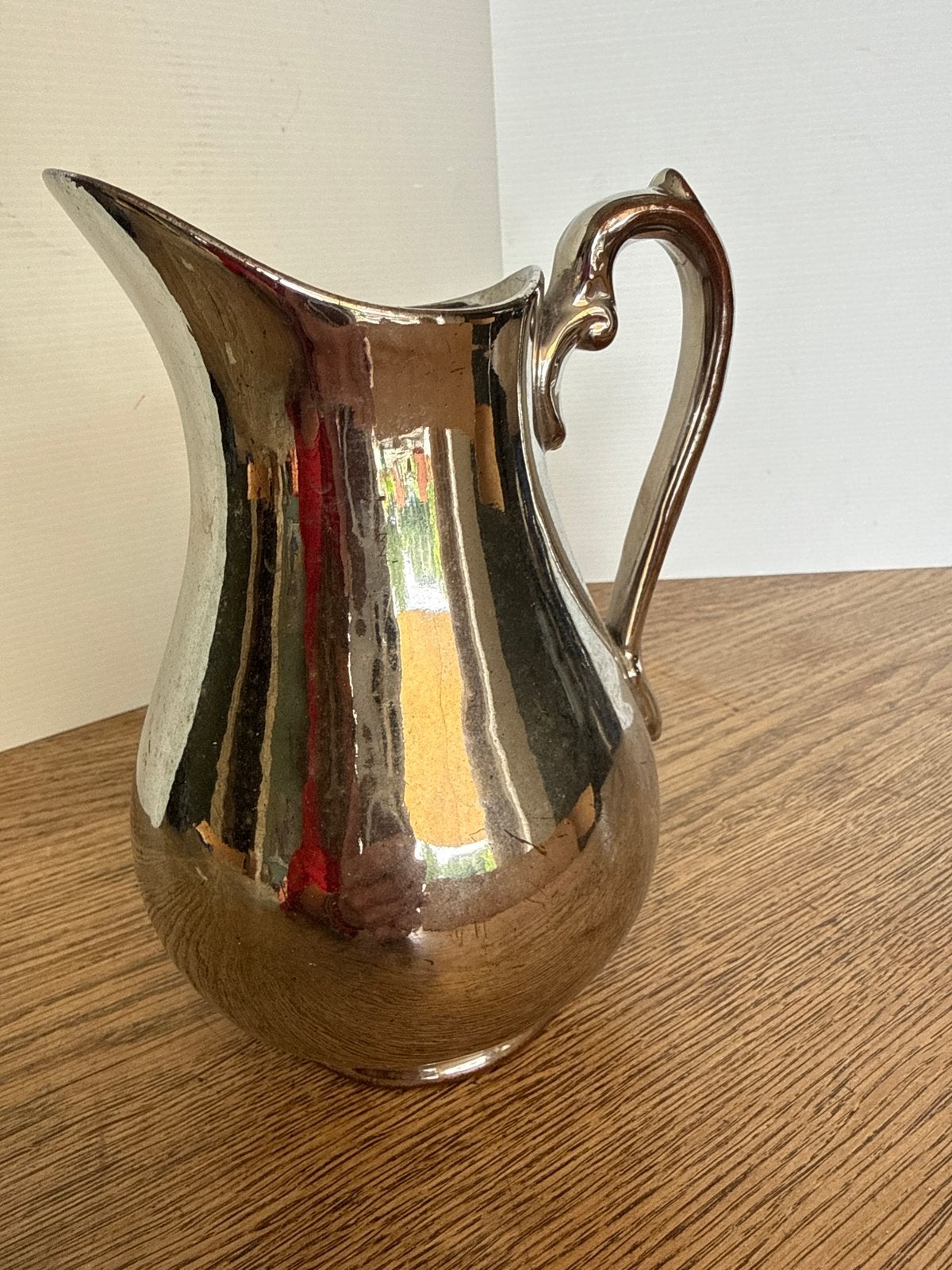 Vintage Verzilverde Waterkan/Schenkkan, Antiek en Kunst, Ophalen of Verzenden