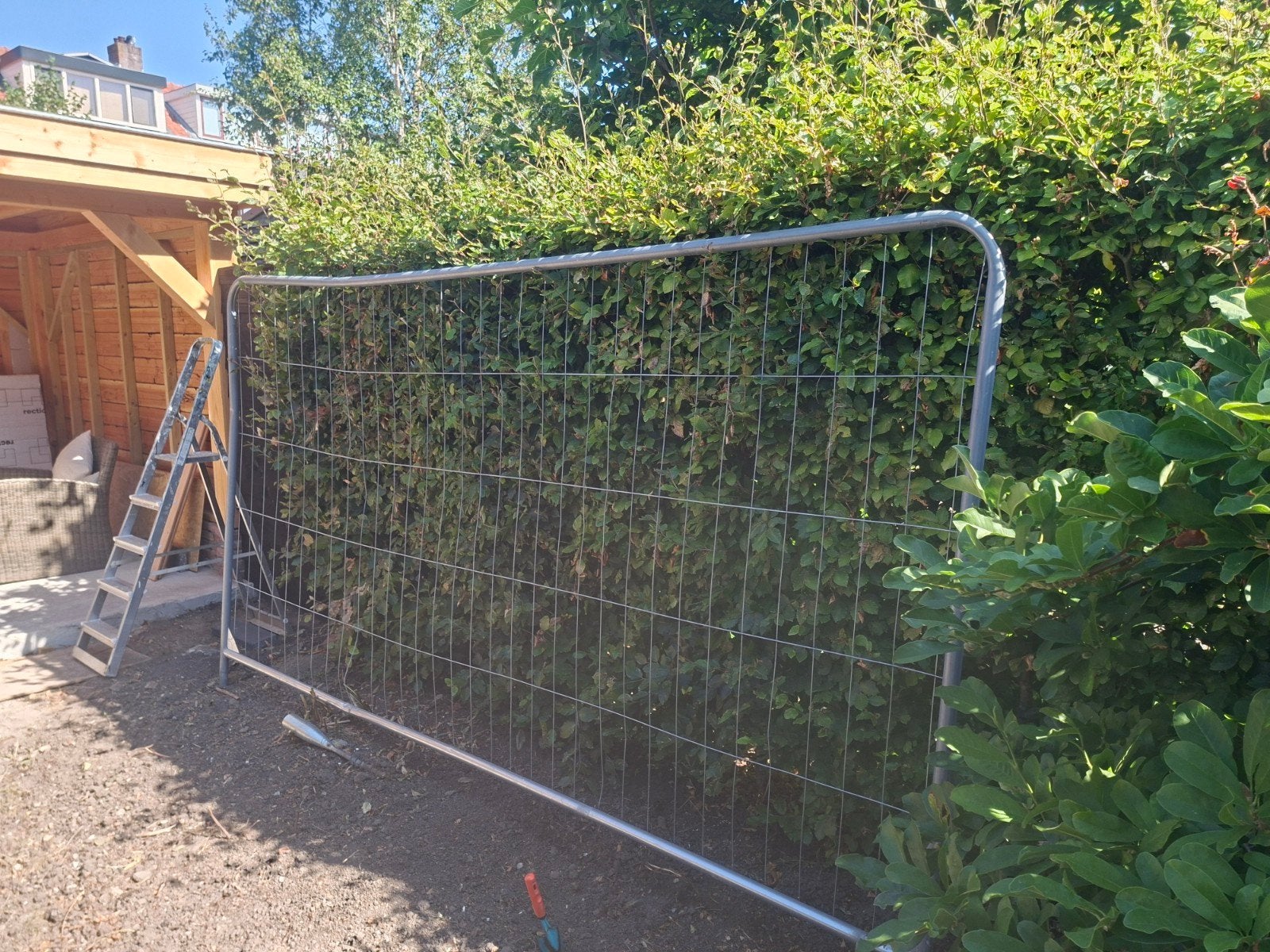 bouwhekken 1,95x 3,50 m, Tuin en Terras, Ophalen, Gebruikt, Aluminium