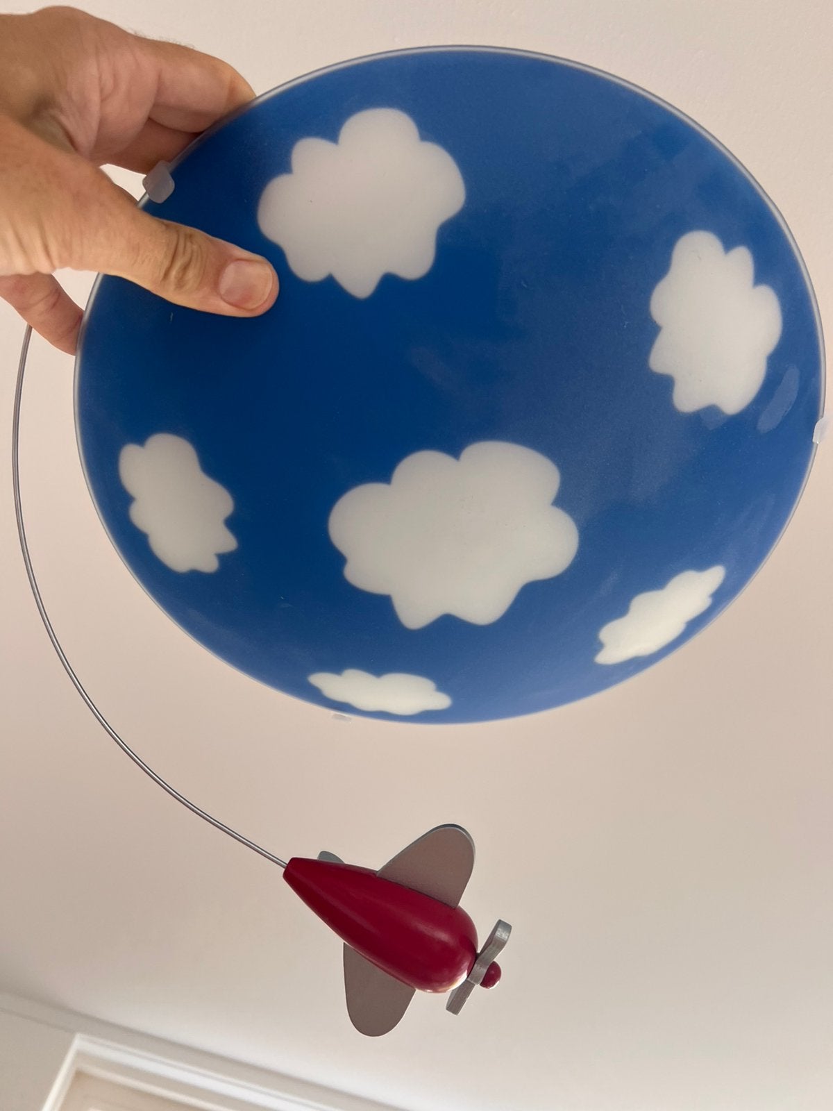 Vrolijke Philips vliegtuig plafonnière kinderkamer, Ophalen of Verzenden, Zo goed als nieuw, Lamp