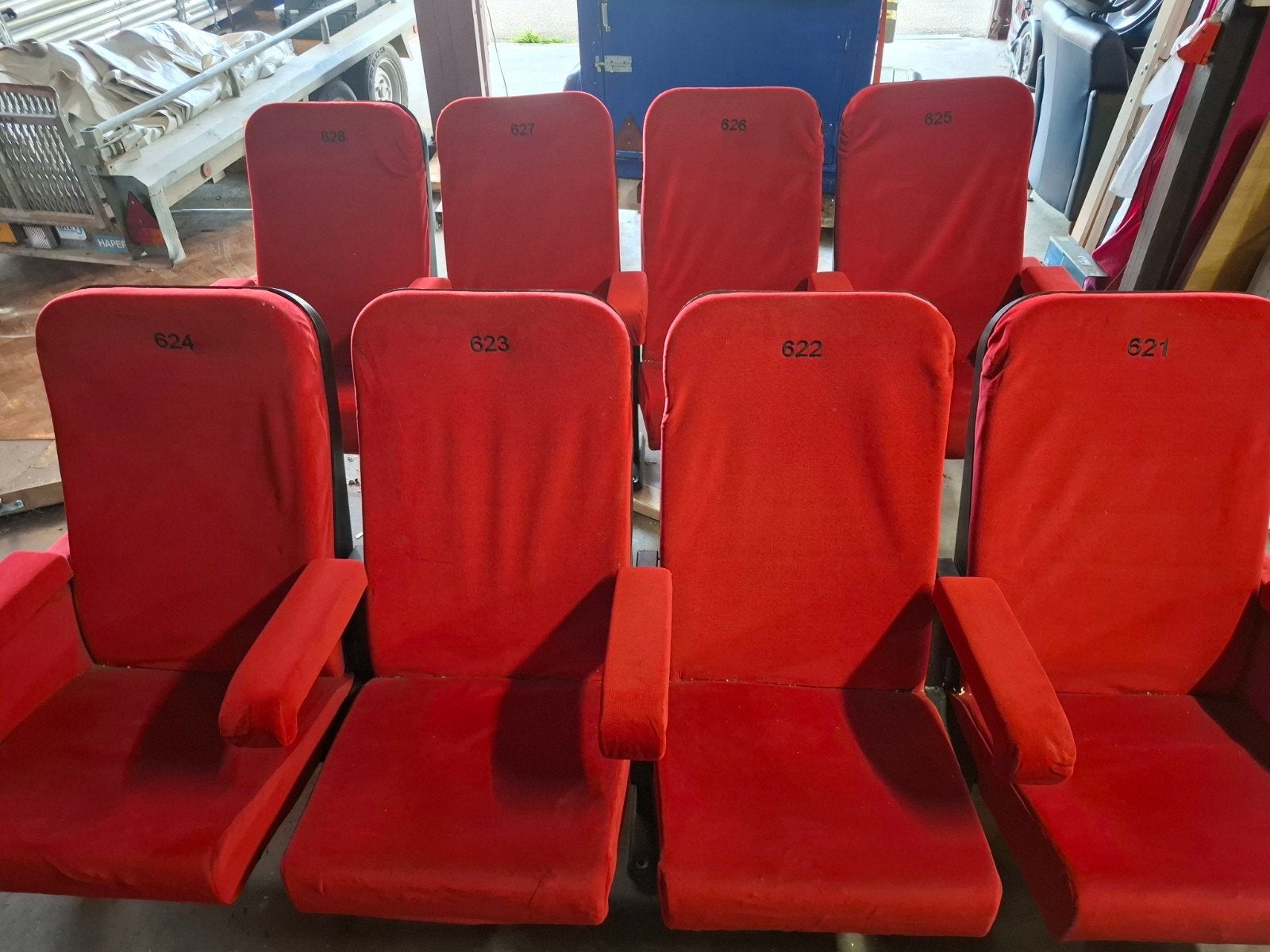 bioscoop stoelen, Ophalen, Gebruikt