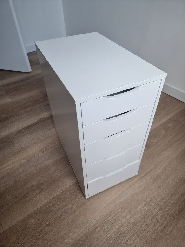Ikea Alex kast - 5 lades, Ophalen, Minder dan 50 cm, 5 laden of meer, Zo goed als nieuw