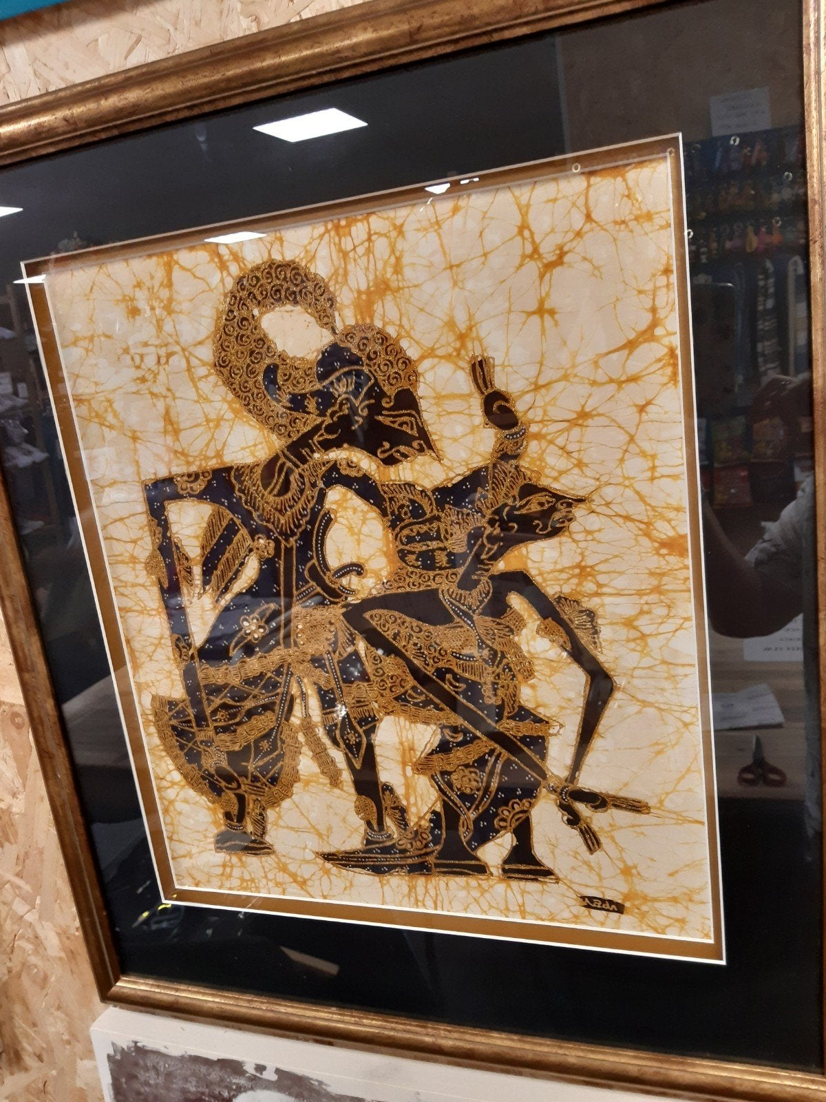 INDONESIË AFBEELDING IN LIJST  74 X  65, Ophalen of Verzenden